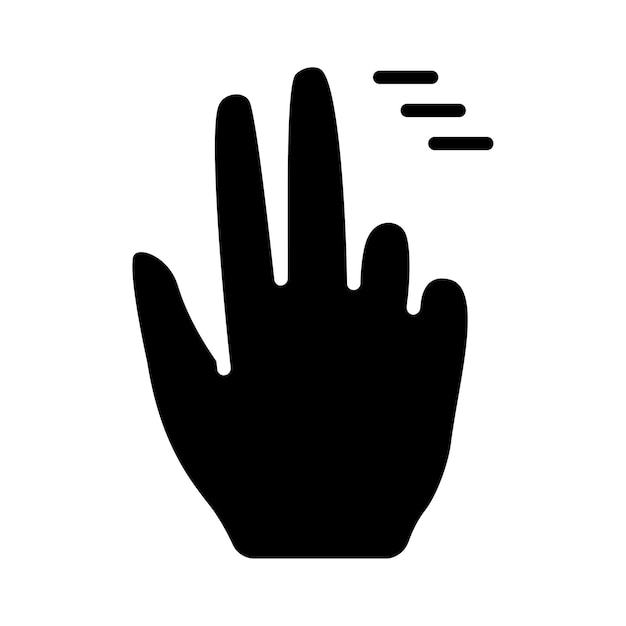 Iconica di impostazione dei gesti Swipe tap doubleclick rotate pinch zoom scroll gesture touchscreen interazione interfaccia utente movimento della mano multitouch gesture swipe pinch control