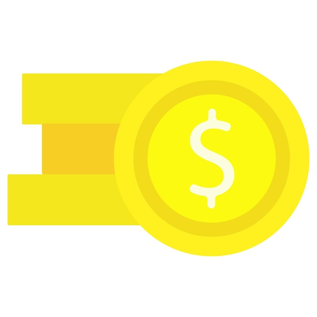 Iconica di moneta di scambio di moneta piggy banca collezione di monete dollaro criptovaluta flat design semplice immagine stile cartone animato concetto di creazione di denaro icona di linea vettoriale per affari e pubblicità