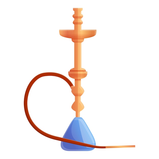 Iconica di narghilè Caricatura di icona vettoriale di nargilè per il web design isolata su sfondo bianco