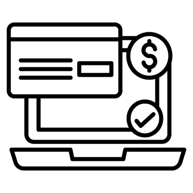 Iconica di pagamento online