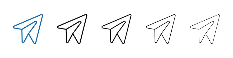 Vettore iconica di piano di carta logo vettoriale di contorno per la web ui