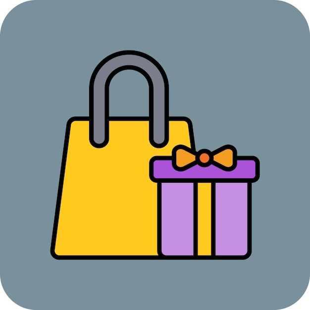 Iconica di regalo per lo shopping