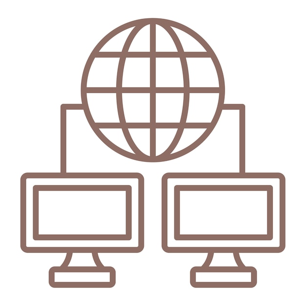 Iconica di rete informatica