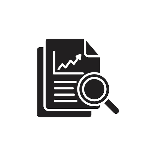 Iconica di segnalazione analitica Line Art Set di logo