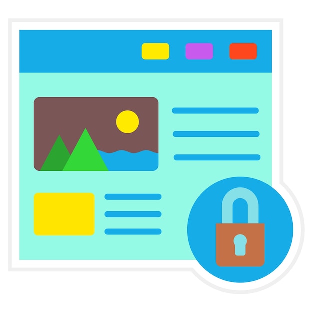 Iconica di sicurezza web
