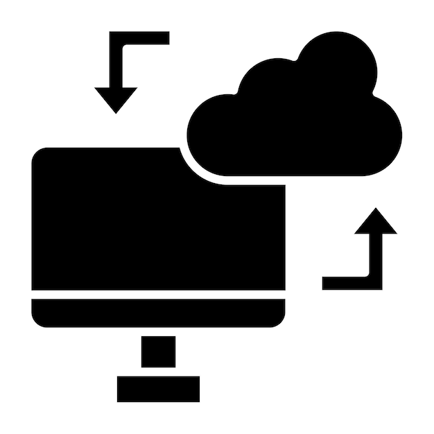 Iconica di sincronizzazione cloud