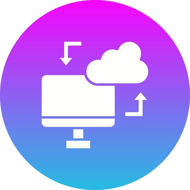 Iconica di sincronizzazione cloud