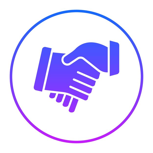 Iconica di stretta di mano ingannevole