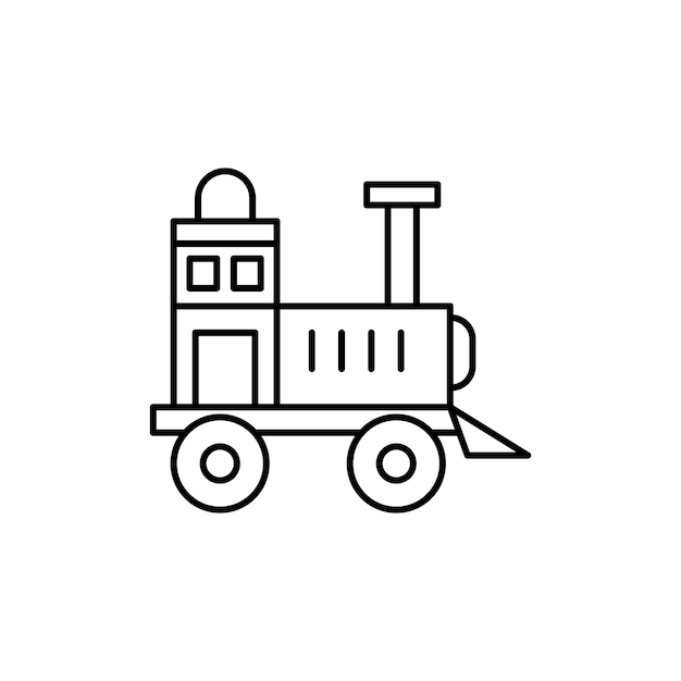 Iconica di un treno giocattolo