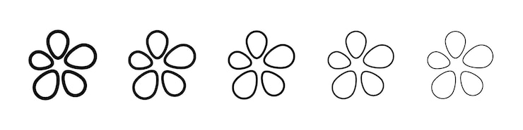 Vettore iconica icq segno del logo vettoriale