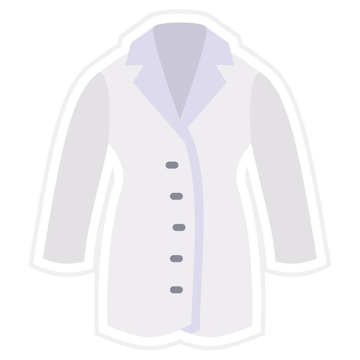 Vettore iconica uniforme del laboratorio