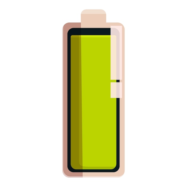 Iconica verde della batteria che mostra lo stato di carica quasi completa
