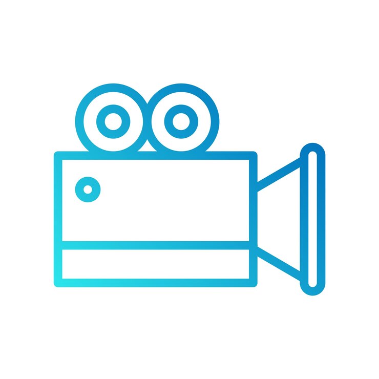 Iconica vettoriale della videografia