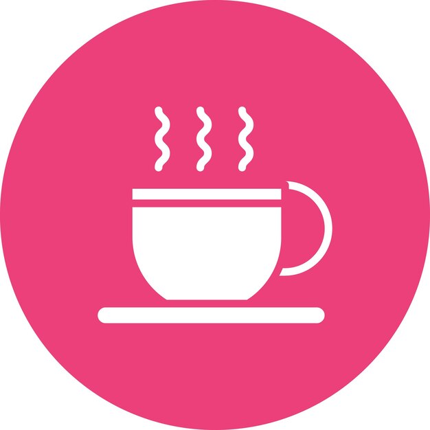 Iconica vettoriale di tazze di caffè dell'icona di Food Delivery