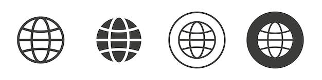 Iconica web Logo vettoriale a contorno semplice