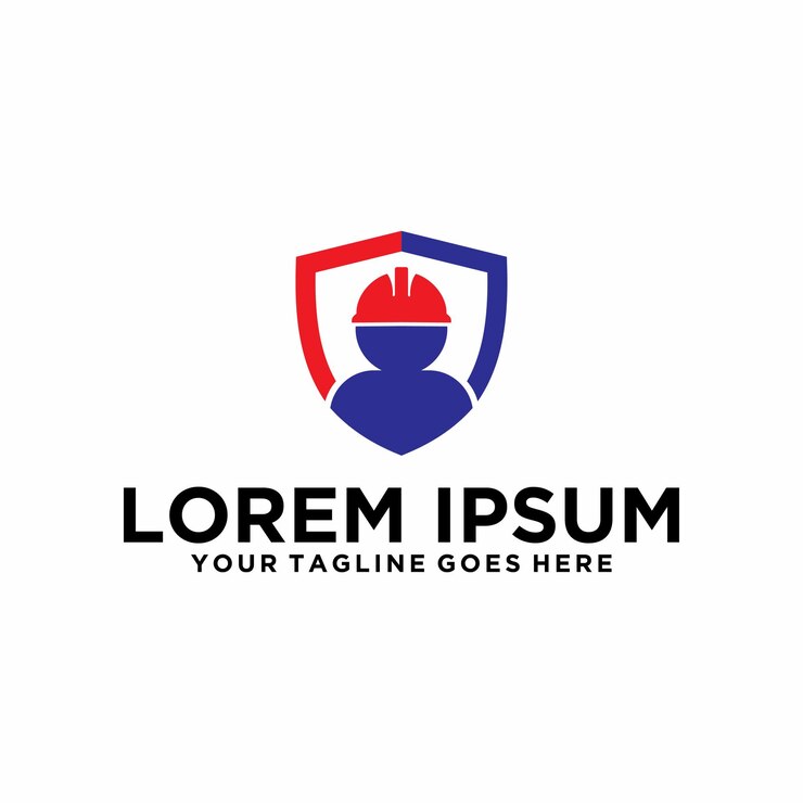 Idea del logo dell'assicurazione per i lavoratori