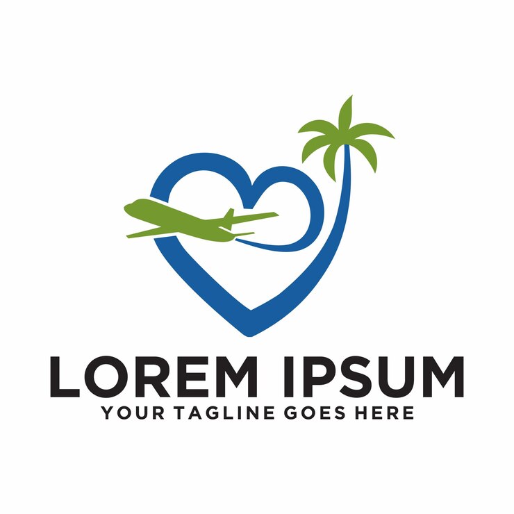Idea del logo di Love Traveling Holiday