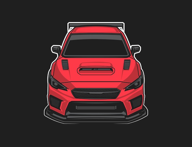 Idea grafica per il design dell'auto di illustrazione vettoriale