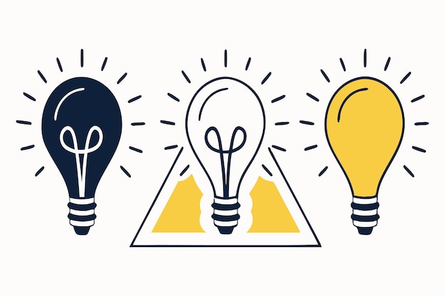 Idee illuminanti Le lampadine come simboli di innovazione e pensiero
