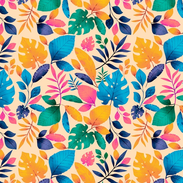 Il colorato disegno floreale tropicale