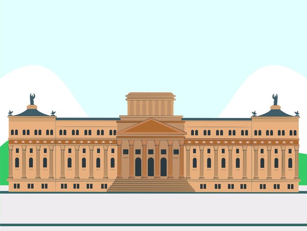 Il concetto di illustrazione di Buckingham elegante e bello