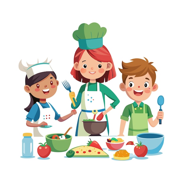 Il concetto di illustrazione vettoriale dei momenti dei bambini