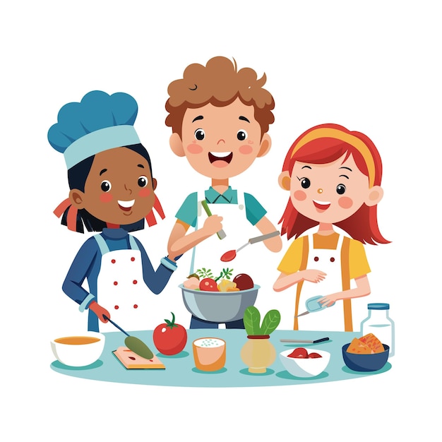 Il concetto di illustrazione vettoriale dei momenti dei bambini