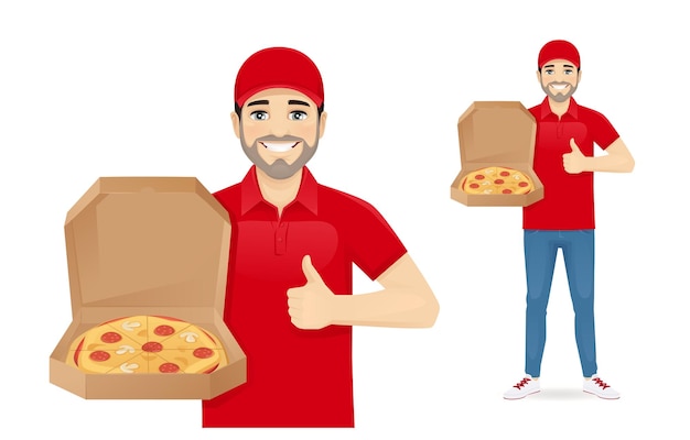 Il consegnatore di pizza.