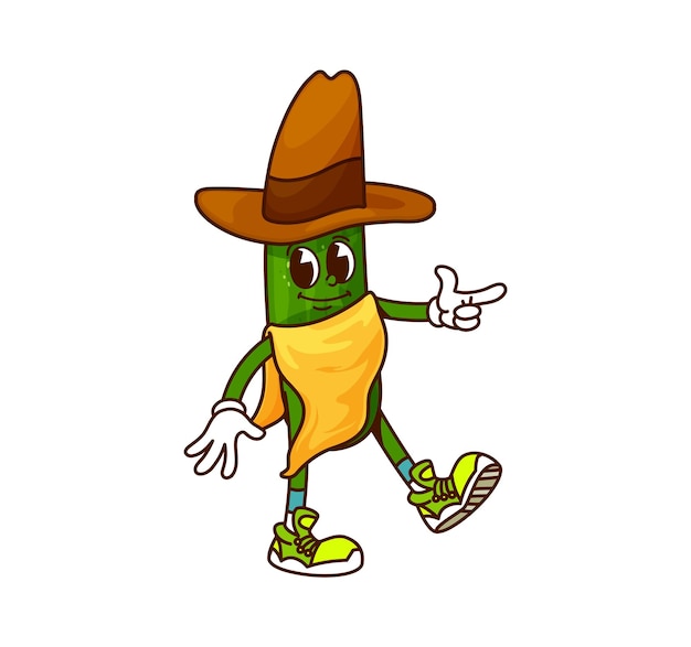 Il cowboy del cetriolo, il personaggio del bandito del Wild West.