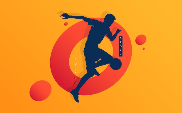 Il design ha il concetto di celebrare la Giornata Nazionale dello Sport con i giocatori di calcio.