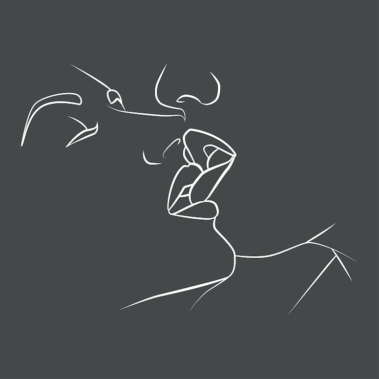 Vettore il disegno lineare continuo è un disegno di contorno minimalista minimalista alla moda