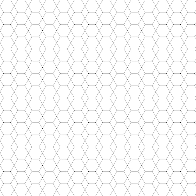 Il disegno senza cuciture dei mosaici esagonali su uno sfondo bianco