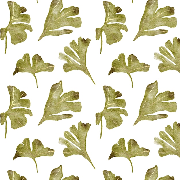 Il ginkgo biloba dell'illustrazione di vettore lascia il reticolo senza giunte con le foglie