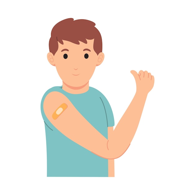 Il giovane ha finito la vaccinazione