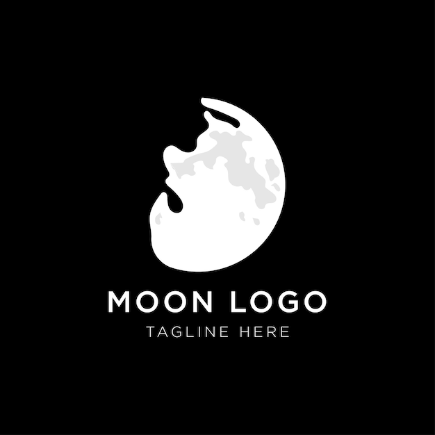 Il logo astratto della luna progetta il vettore di concetto, il modello del logo di Night Moon Dreams