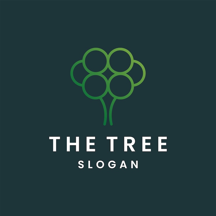 Vettore il logo dell'albero concept design template element vector illustration