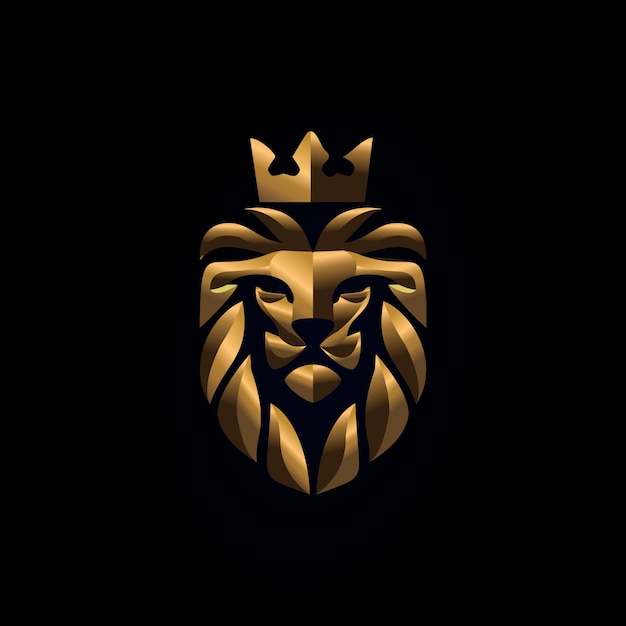 IL LOGO DELL'EMBLEMA CON RILIEVO D'ORO TESTA DI LEONE 3