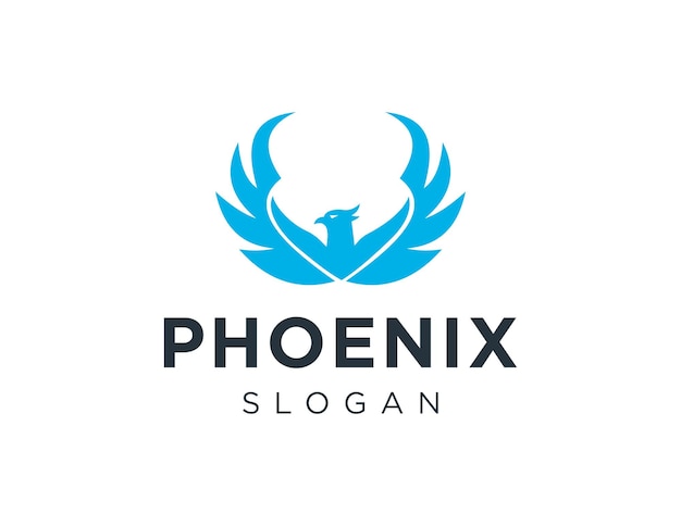 Il logo di Phoenix Design creato utilizzando l'applicazione Corel Draw 2018 con uno sfondo bianco
