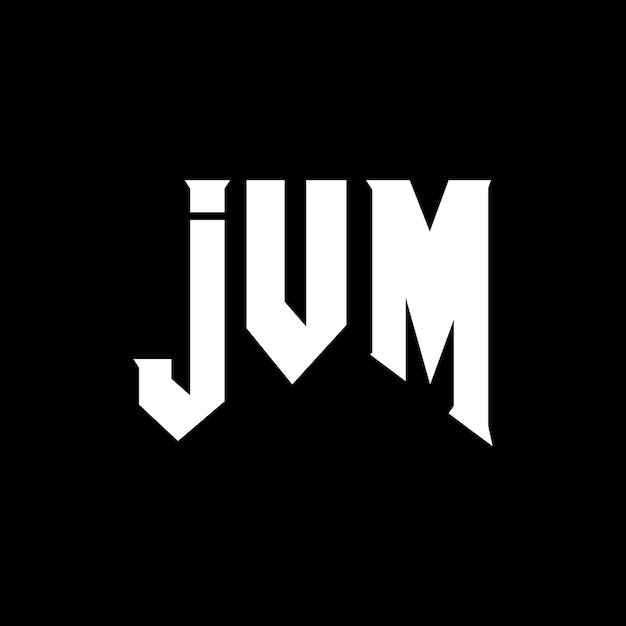 Il logo JVM è una combinazione di colori in bianco e nero, JVM Vector, JVM Icon, JVM Alphabet e JVM Typography.