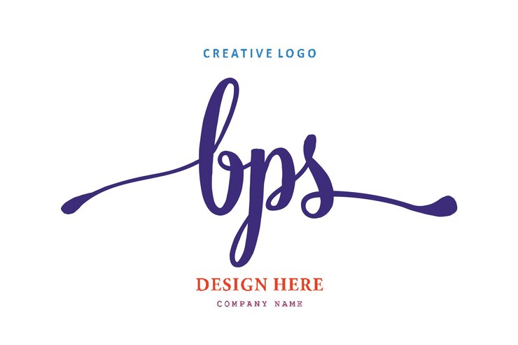Vettore il logo lettering bps è semplice, facile da capire e autorevole