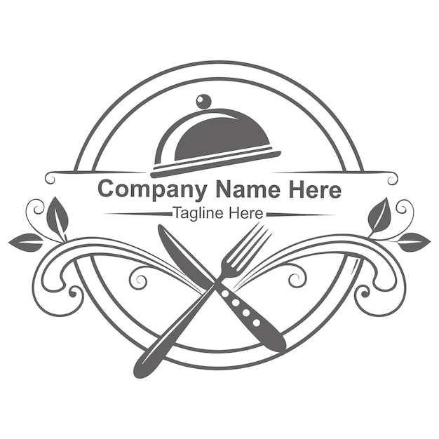 Il logo minimalista del ristorante qui