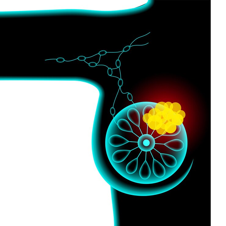 Vettore il mese di sensibilizzazione sul cancro al seno
