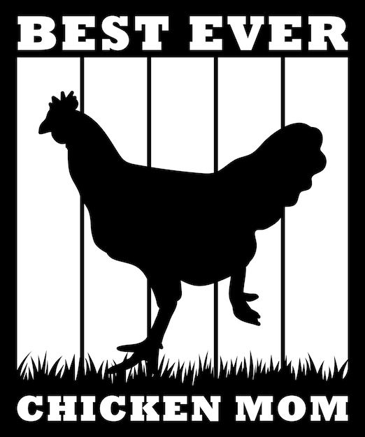 Il miglior design della maglietta della mamma di pollo