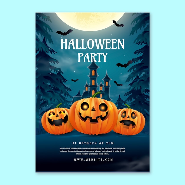 Il modello del poster di Halloween