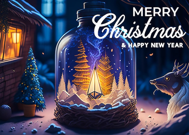 Il modello di banner di Vector Marry Christmas è fantastico