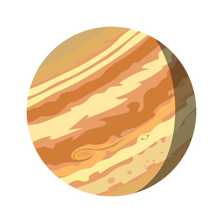 Vettore il pianeta più grande del sistema solare, giove.
