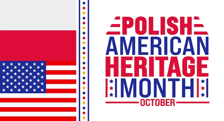 Vettore il polish american heritage month è un modello di design di banner che viene osservato ogni anno.