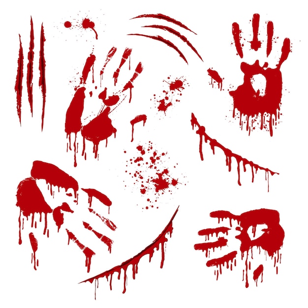 Il sangue dell'artiglio graffiato ferisce le mani