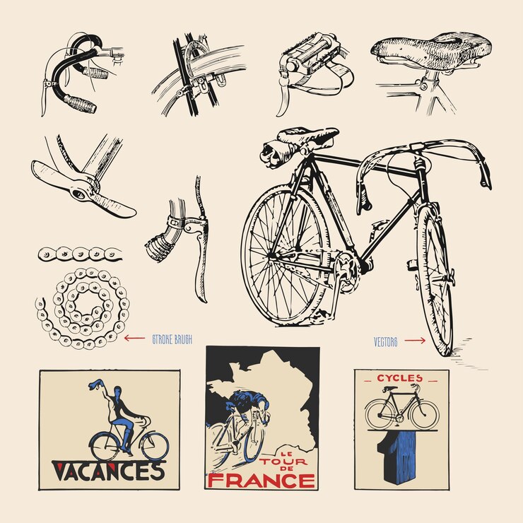 Vettore il tour de france