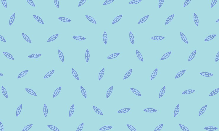 Vettore il vettore lascia il modello senza cuciture con fondo blu